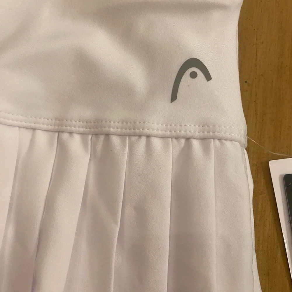HEAD women’s pleated white tennis skort skirt new size large